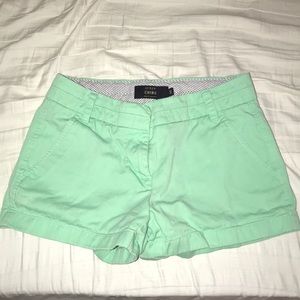 Jcrew mint shorts